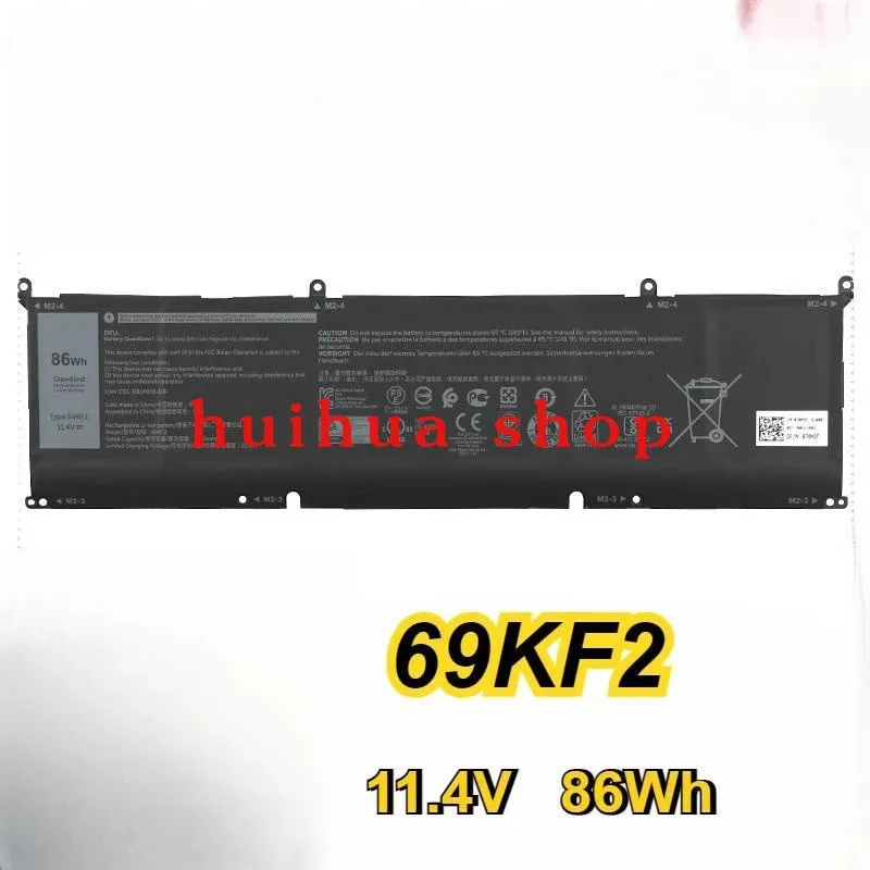 69KF2 86Wh 8FCTC 56Wh  Laptop Battery for Dell Inspiron G15 5510 5511 5515 5520 XPS15 9500 P91F M15 M17 R3/R4 JM