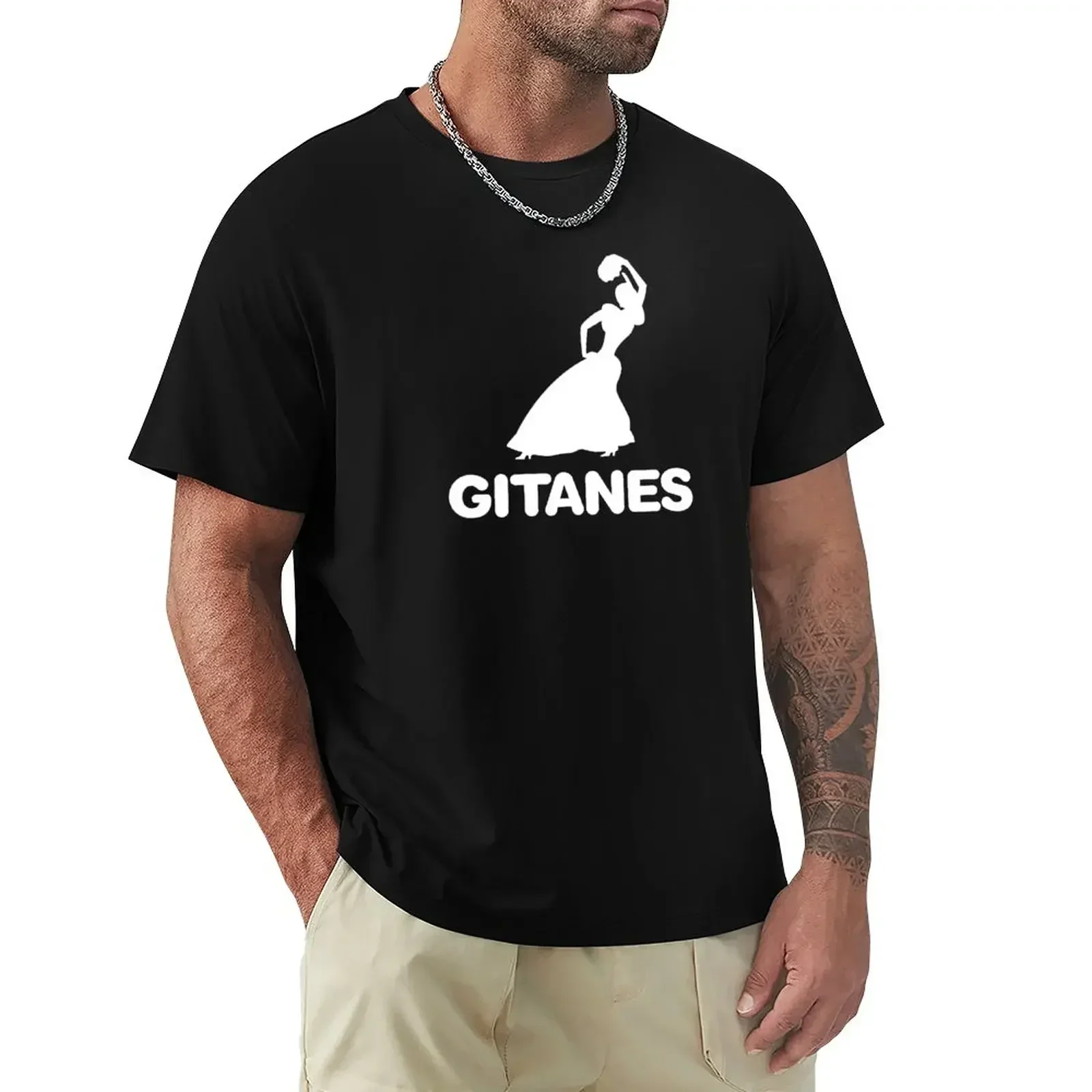 1970's vintage Gitanes gypsy dancer emblem - Matra, Ligier, Serge Gainsbourg - white print T-Shirt customizeds t shirts for men