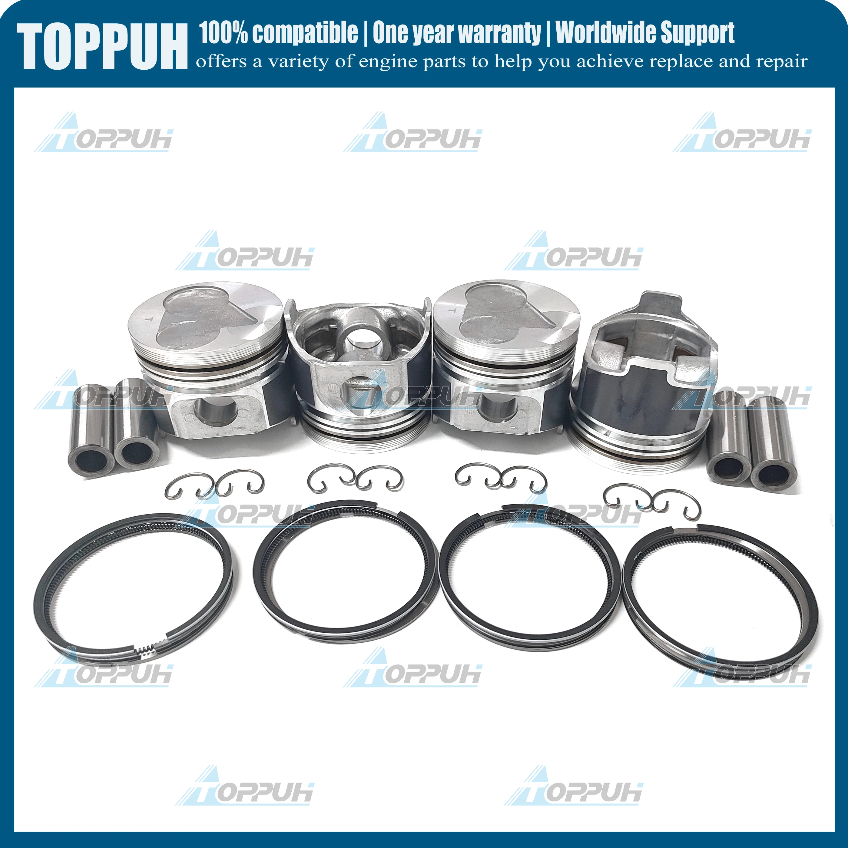 V1505 V1505-E V1505T Overhaul Engine Rebuild Kit with Liner For Kubota B3200HSD B3300S Tractor KX71H KX91-2 Bobca