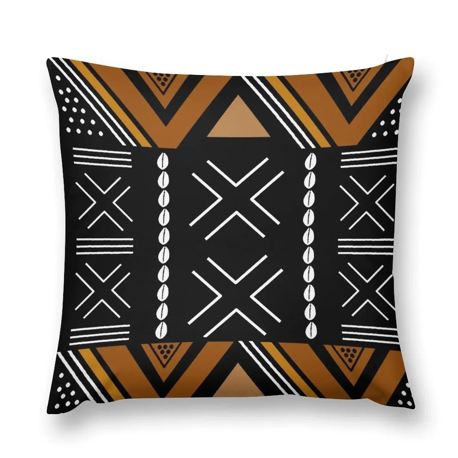 

African Mud Cloth Bogolan Design Throw Pillow Cushion Child luxury throw pillow covers pillow