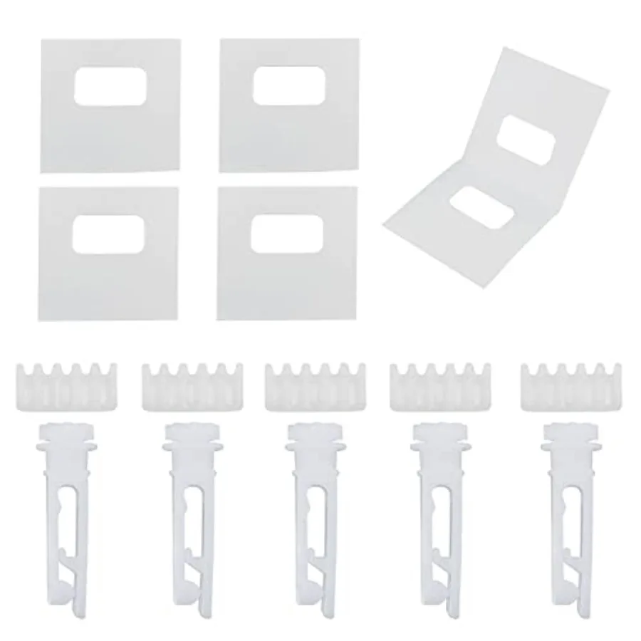 

Vertical Blinds Repair Kit 10 PCS Gear Comb and 10 PCS Stem and 20PCS Vertical Blinds Tabs for Vanes Carrier of 3-1/2" Vertical