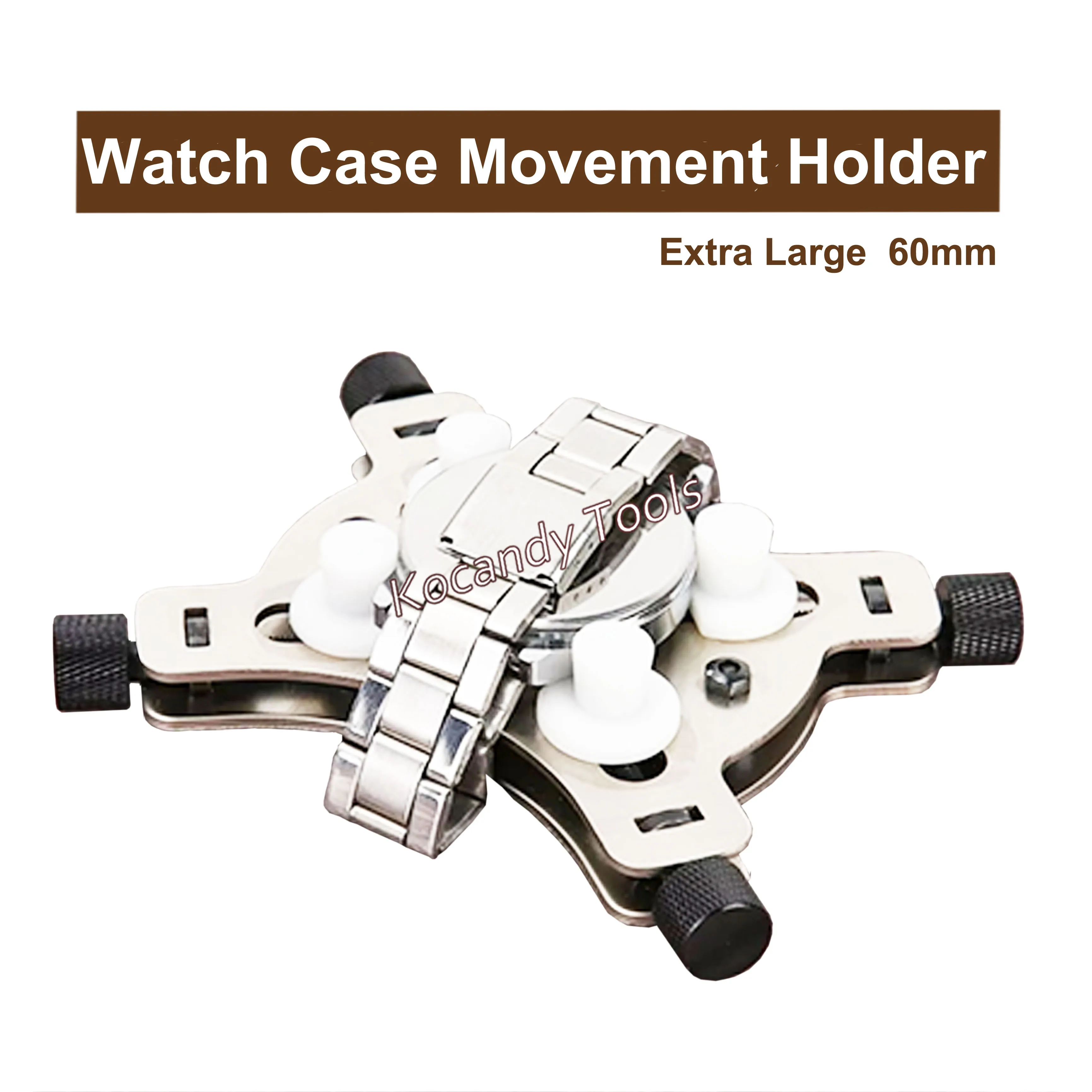 Herramienta de reparación de relojes, caja de reloj, soporte de movimiento, abrazadera de tornillo, herramienta de reparación de relojero Extra grande