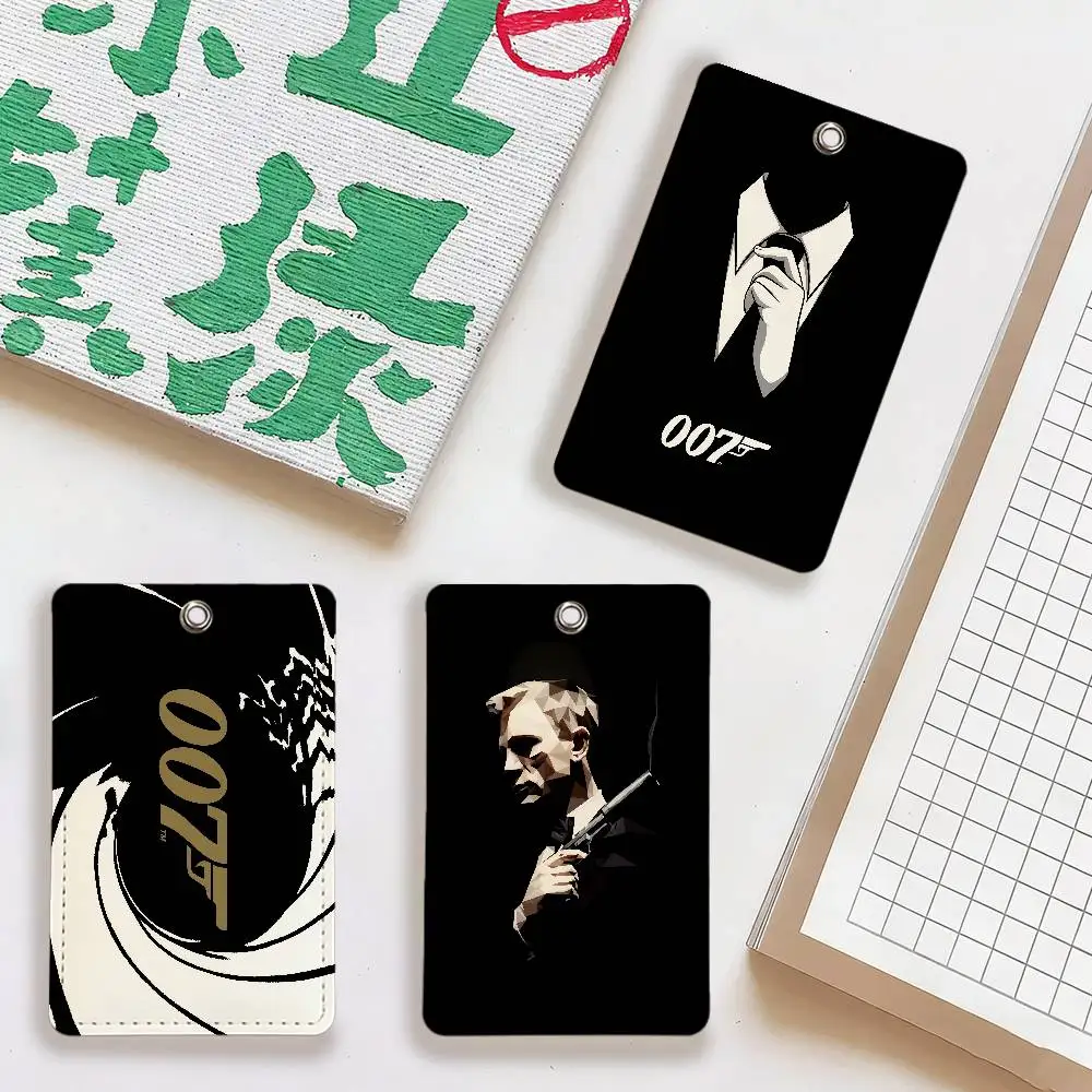 

cool J-James B-Bond logo Card Holder For Daily Travel, Bus Card, Access Cards Protector, Suitable For Daily Use.