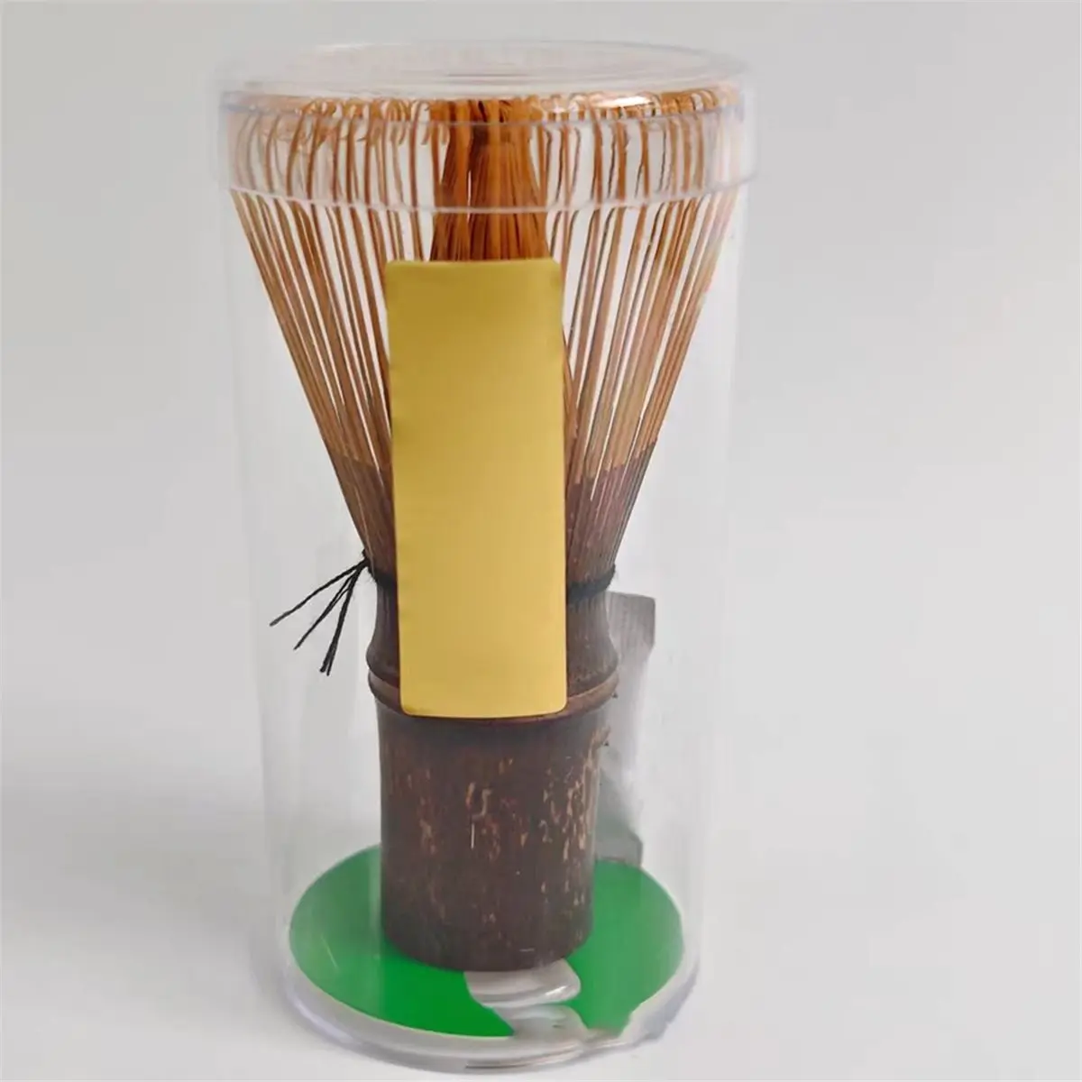 Batidor de Matcha de Bambú - Batidor de Té Japonés Artesanal de 100 Puntas para Polvo de Grado Ceremonial - Herramienta de Cepillado Oscuro