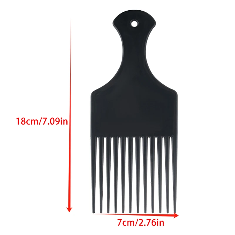 Denti larghi Spazzola Pick Pettine Forchetta Spazzola per capelli Inserto Pettine per capelli Pettine ingranaggi in plastica per strumenti per lo styling dei capelli afro ricci