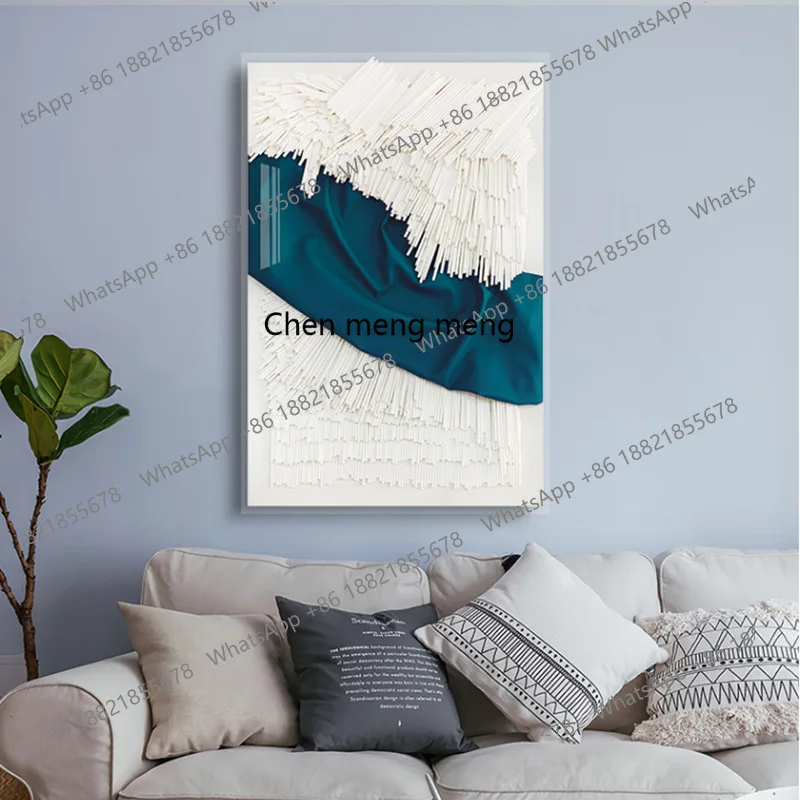 Moderne eenvoud, creatieve driedimensionale, decoratieve schilderkunst, bankachtergrond, muuringang, hangende schilderijen