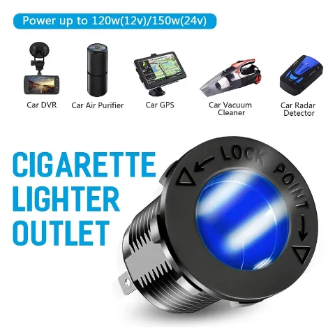 Dual QC 3.0 รถ USB Charger ซ็อกเก็ตสวิทช์สัมผัสไฟแช็ก SOCKET Diverter กันน้ําซ็อกเก็ตอะแดปเตอร์รถ