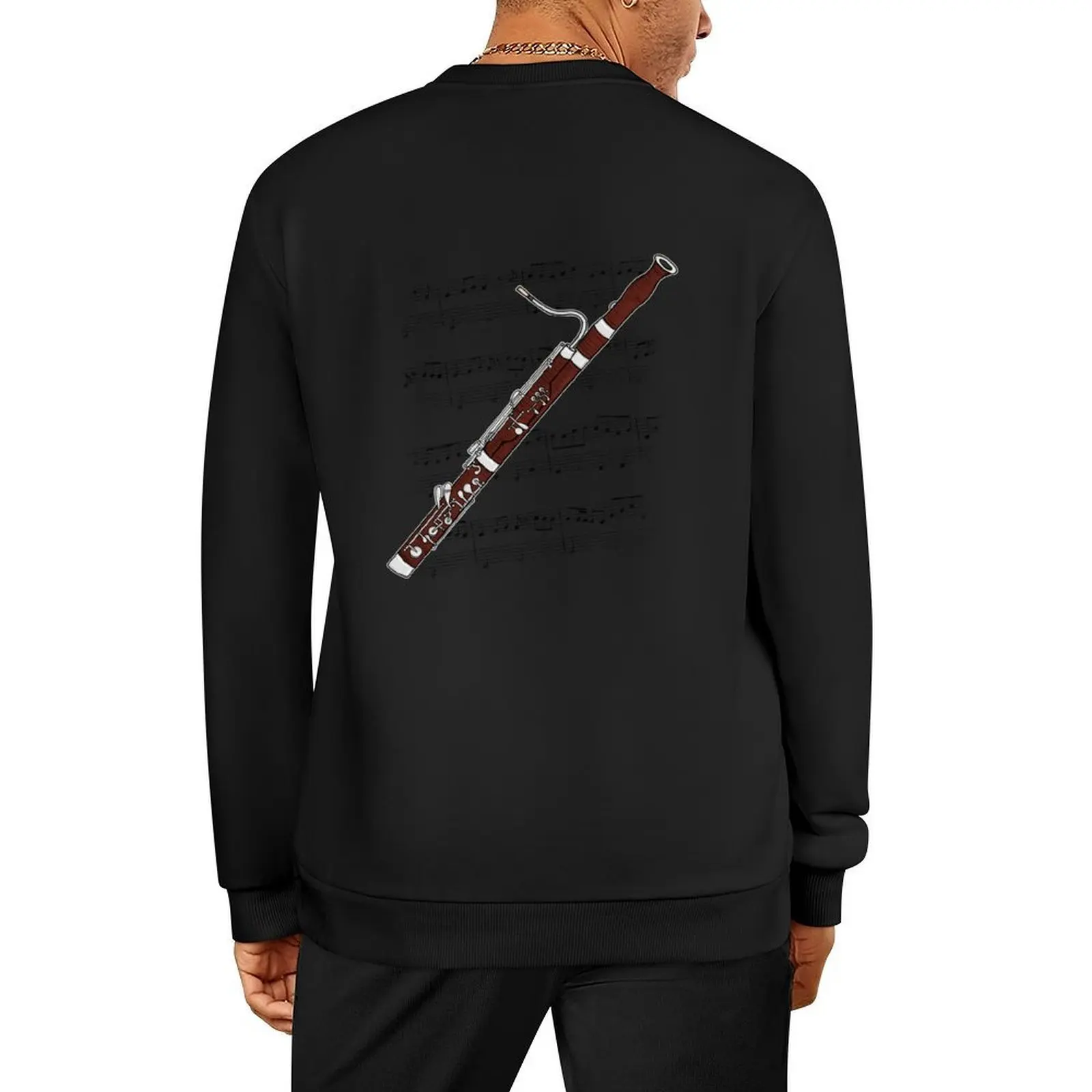 

Bassoon Player Music Notation Bassoonist Woodwind Musician (Colour) Pullover fashion men men's sweat-shirt set sweatshirt male