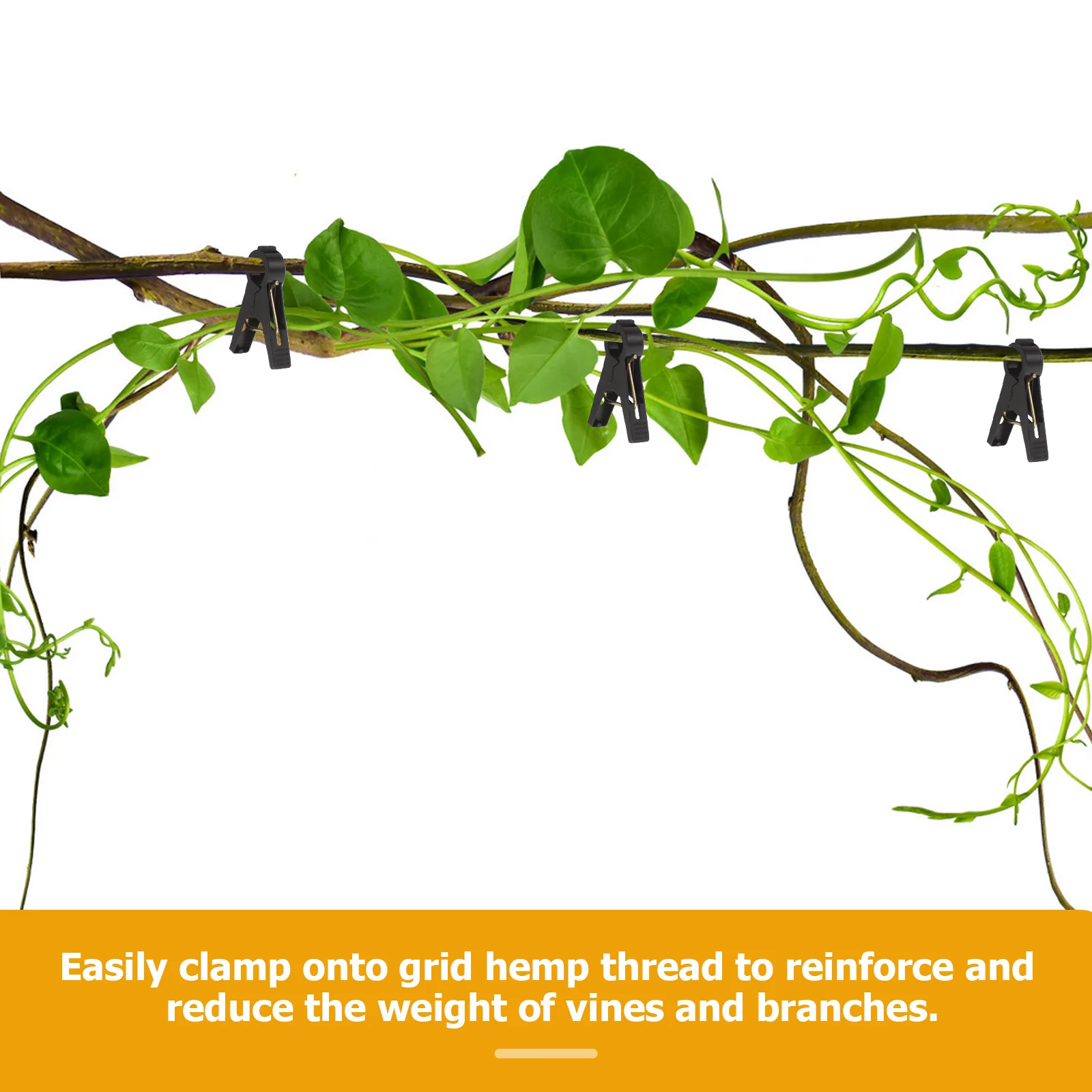 

150Pcs Greenhouse Clips Plastic Vine Tying Clips for Plant Support Heavy Duty Garden Gripper Clamps Reusable Tomato Orchid