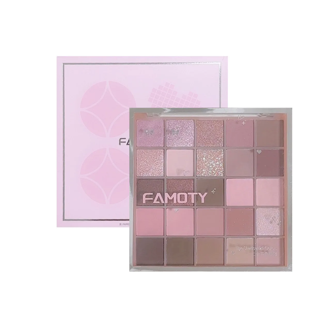 25色アイシャドウパレット マット＆シマー – ヌードアースカラー、シルキーでブレンドしやすいテクスチャー、韓国風ナチュラルアイメイクルック