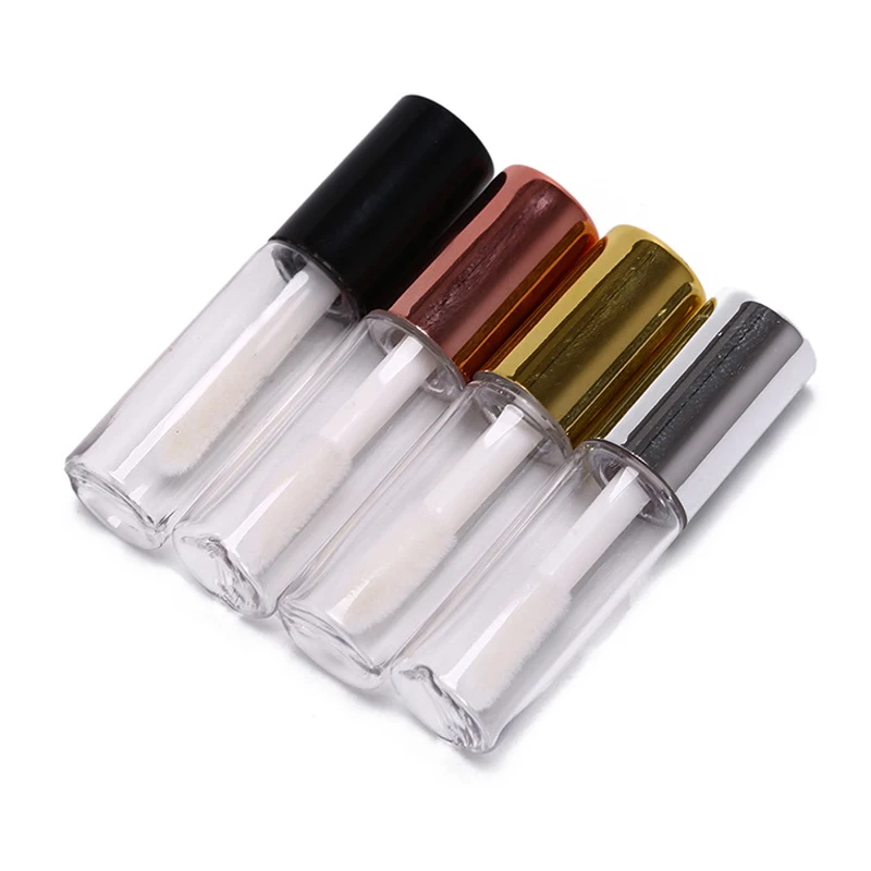 1.2ML Lip Gloss Tubo vuoto Mini tubi di plastica per balsamo per labbra Smalto per unghie Campione Bottiglie riutilizzabili Contenitori per rossetto liquido