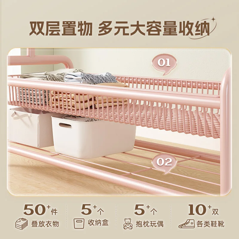 Rack de secagem para roupas suspensas do chão ao teto, dormitório, saco suspenso