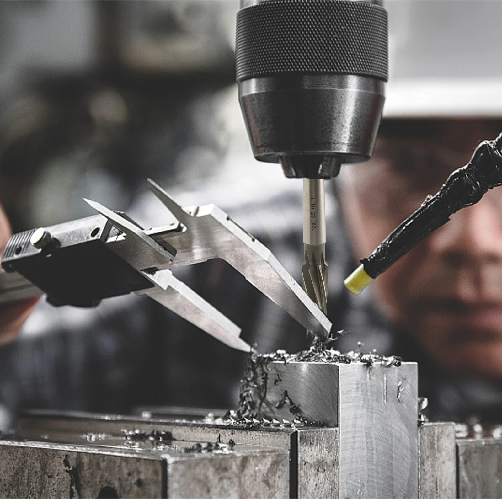 CNC 공구용 나선형 리머 HSS 테이퍼드 리머 구멍 확장용 다용도 리머 칩 수집 설계