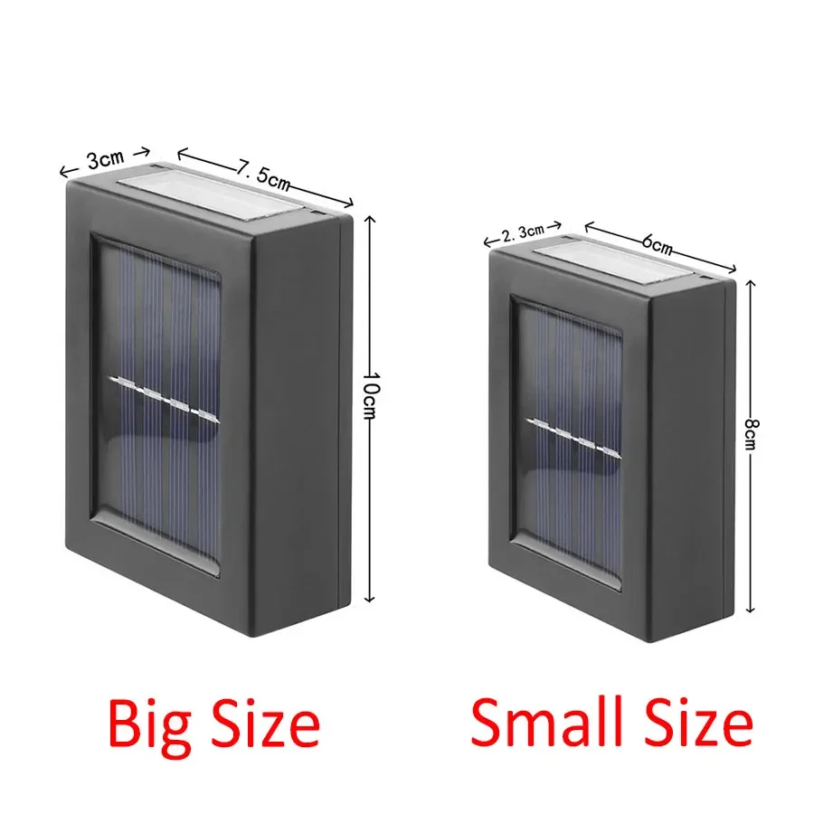 في الهواء الطلق الشمسية الجدار مصباح صعودا وهبوطا الجدار غسالة ضوء أضواء الشمسية للماء لحديقة الشارع المشهد شرفة ساحة ديكور