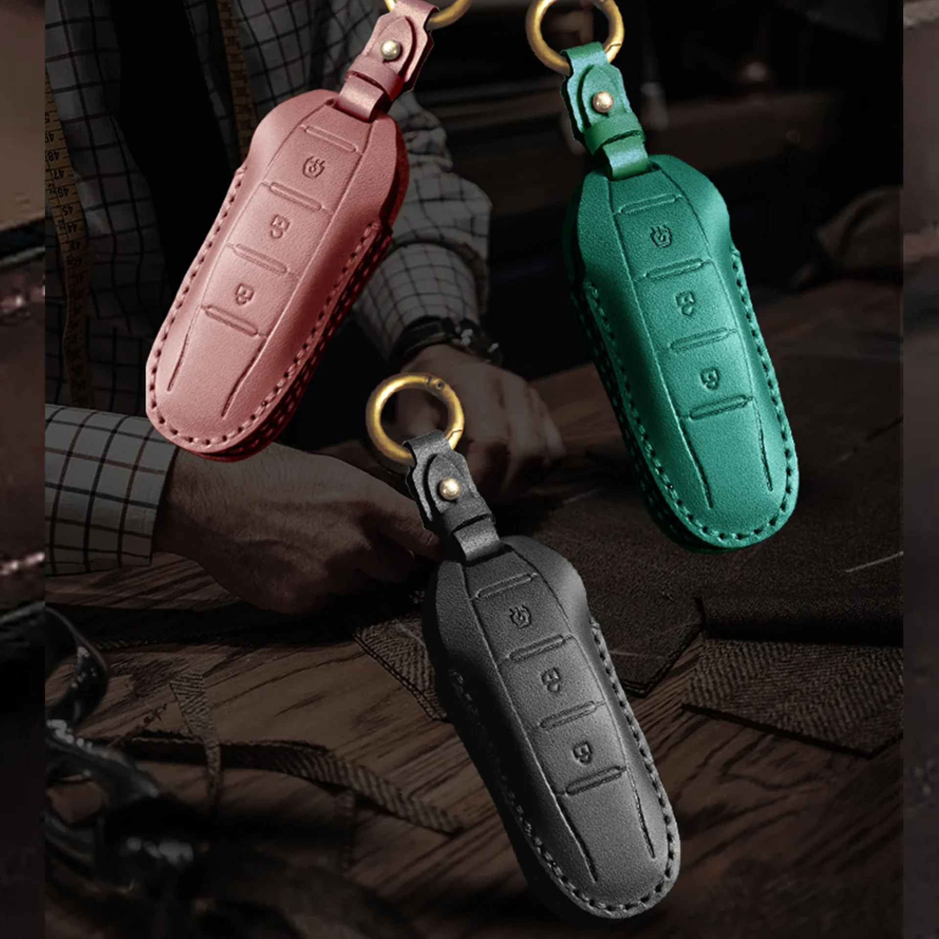 

Car Key Case Fob Cover Keychain Accessories For Dongfeng Fengguang DFSK Glory 580 Fengon Ix5 Ix7 Seres Sf5 2021 2022 Keychain