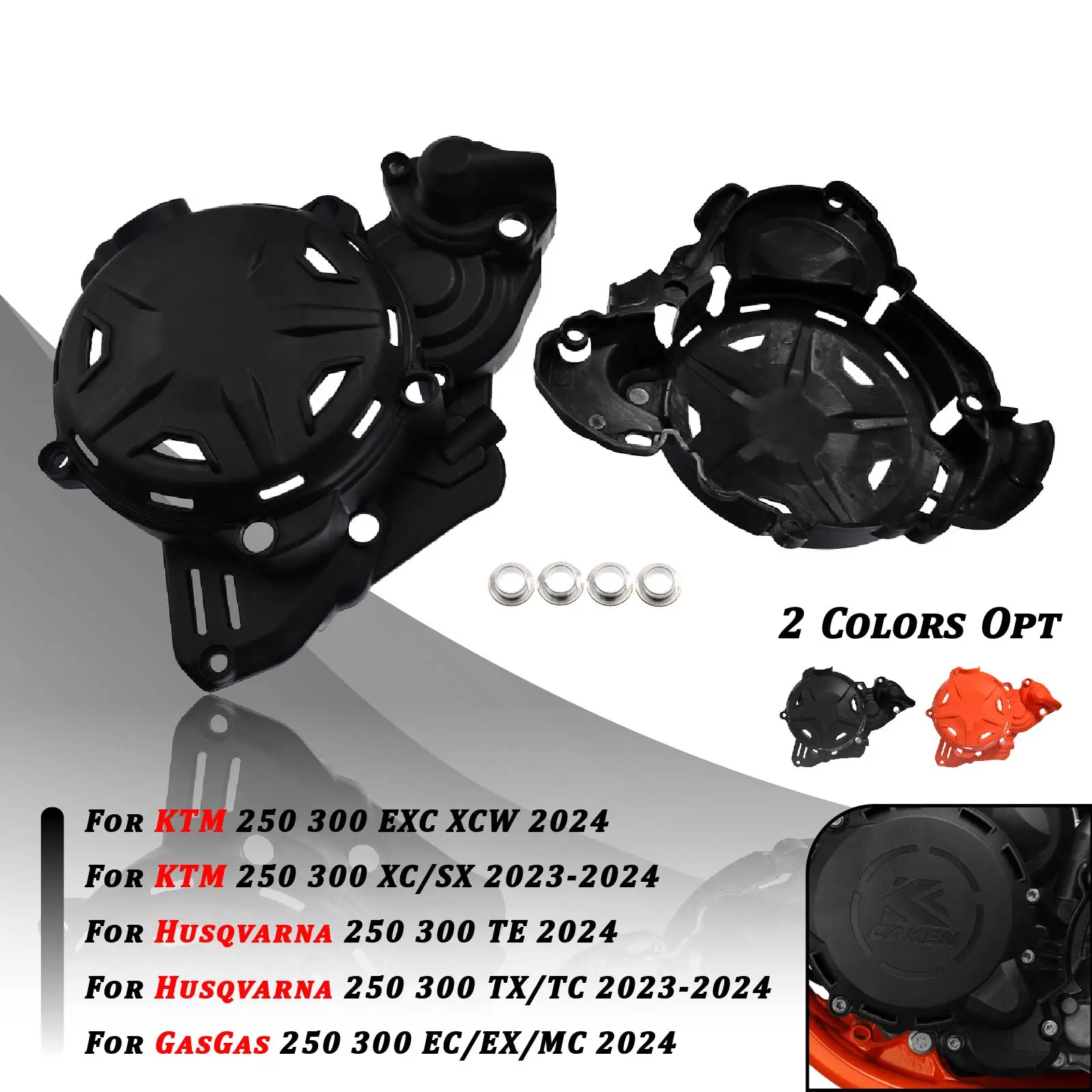 

For KTM 2024 EXC300 EXC250 XCW EXC 250 300 Crankcase Ignition Clutch Cover Guard Protector SX250 SX300 XC250 XC300 2023-2024