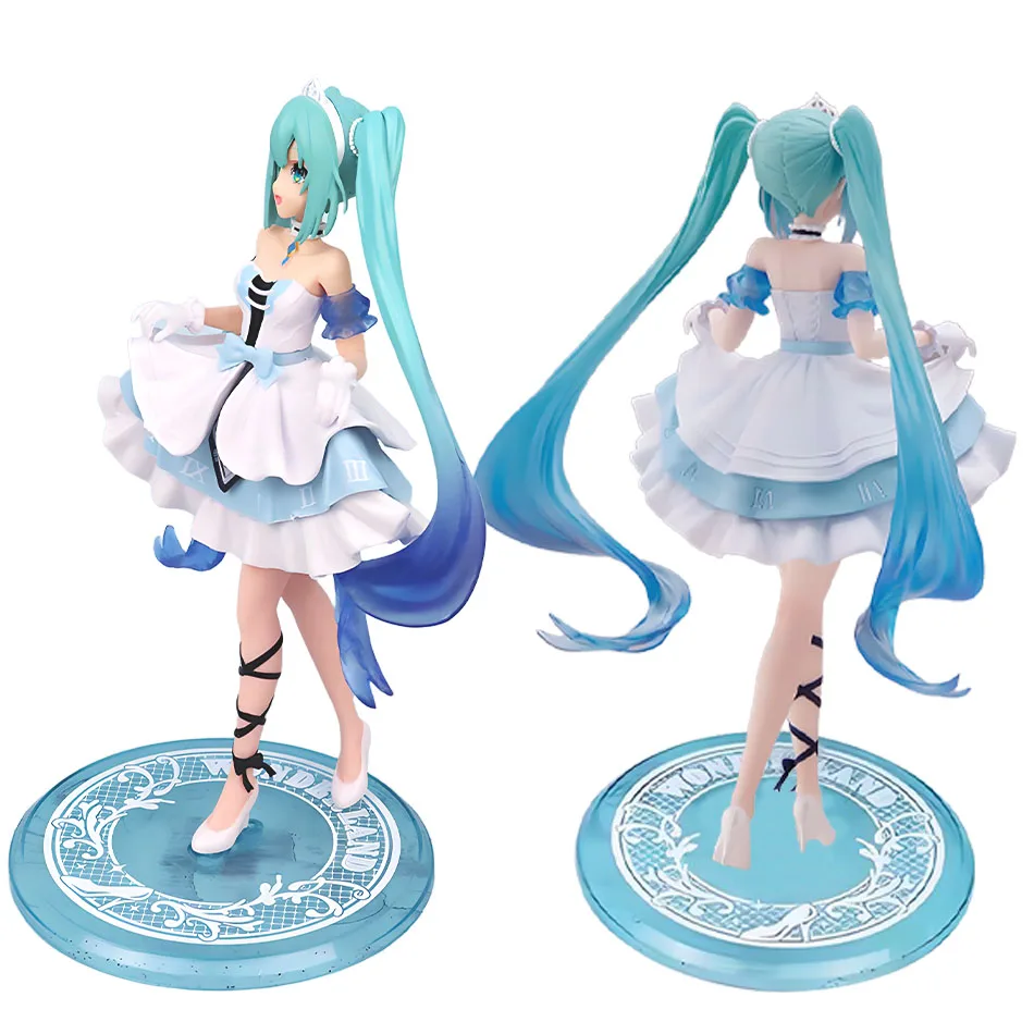 21 cm Sexy Mädchen Hatsune Miku Anime Figur Mode Subclture Miku Action Figure Weihnachten Geschenk PVC Sammlung Modell Puppe Spielzeug