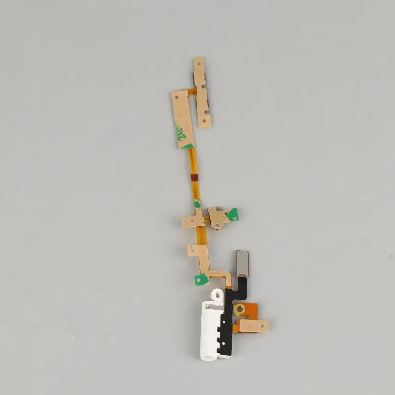 كابل iPod Nano 6th Gen المرن لاستبدال مقبس الصوت وشريط الزر للنموذج الأبيض، جزء إصلاح المواصفات الأصلية #4