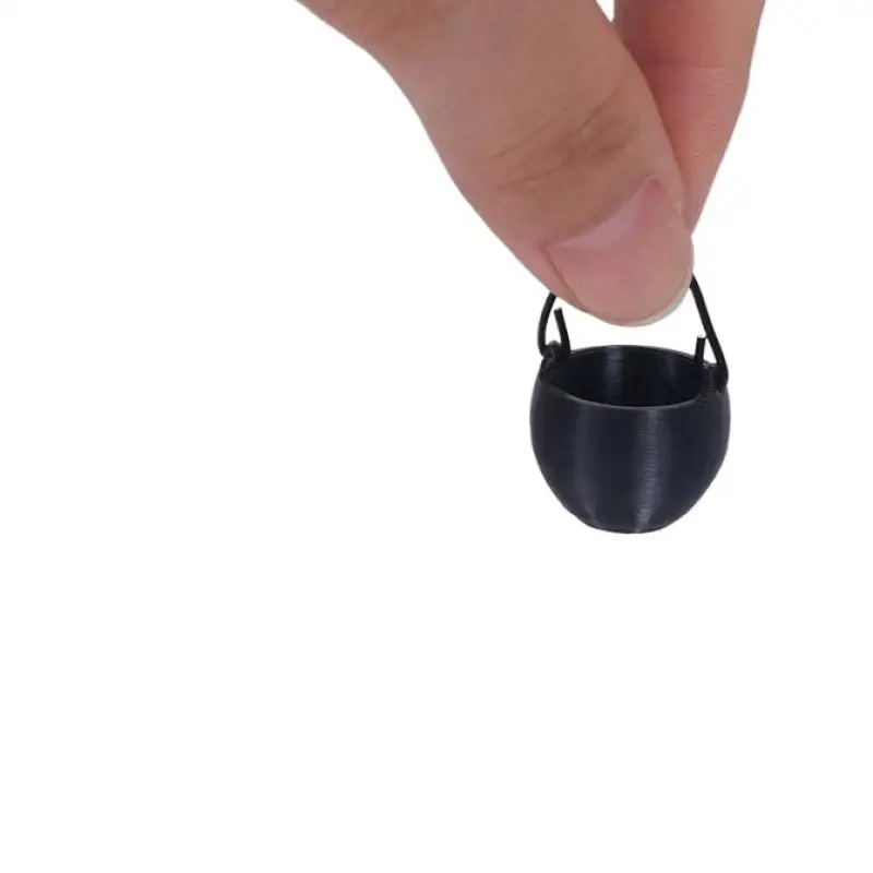 4PCS Outdoor Camping Micro Landscape Decoration Doll House Mini Hanging Stove And Fire Pile Scene Accessory