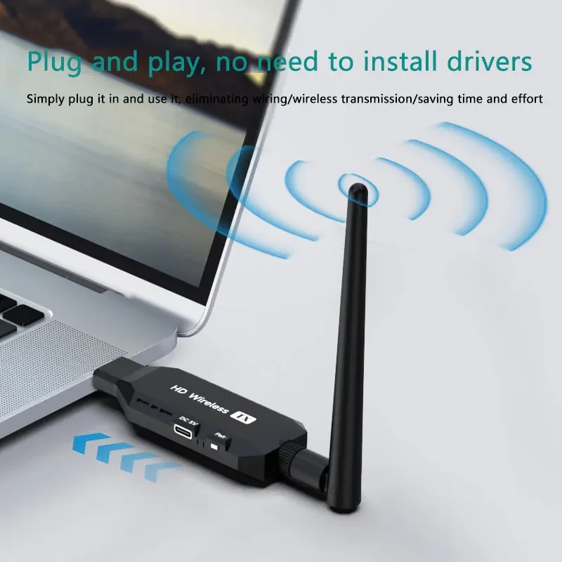 1080P 50m HDMI-compatible Wireless Video Transmitter Receiver  Extender Display Adapter for Camera Laptop PC To TV Projector