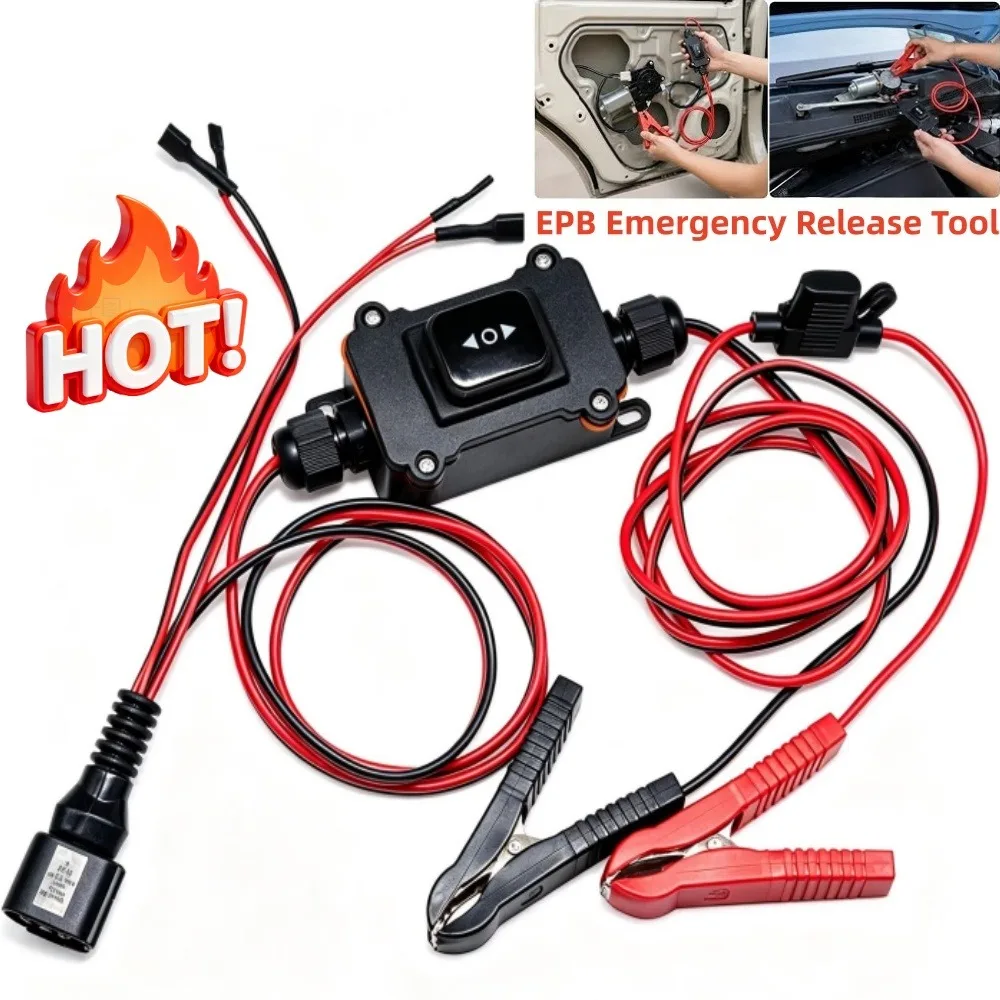 Universal Auto EPB Emergency Release Tool 12V Electronic One-key Parking Brake Reset Tool Caliper Motor for Car Repair Tool