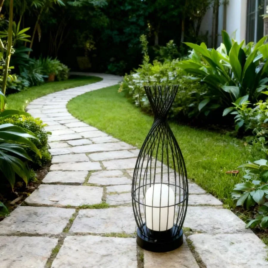 

Birdcage Ambient Light Outdoor Floor Light New Chinese Wrought Iron Garden Light Outdoor Garden Villa