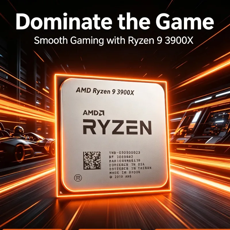 R9 3900X AMD Ryzen 9 Desktop Processor Zen2 Architecture 12C/24T Socket AM4 Tray Without Cooler