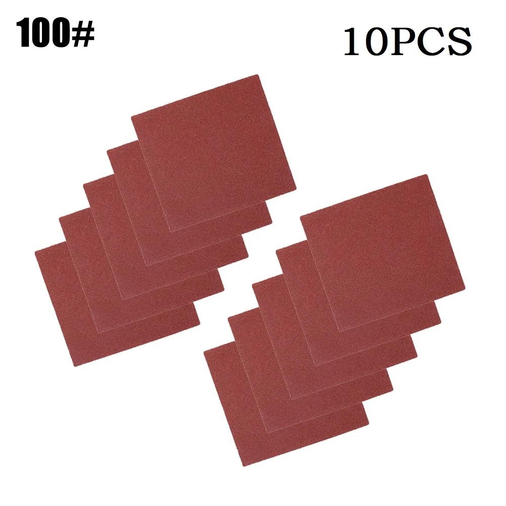 10Pcs 110x100mm Sandpaper Flocking Sanding Pad 60-1000 Grit Sand Paper Abrasive Polishing Tools