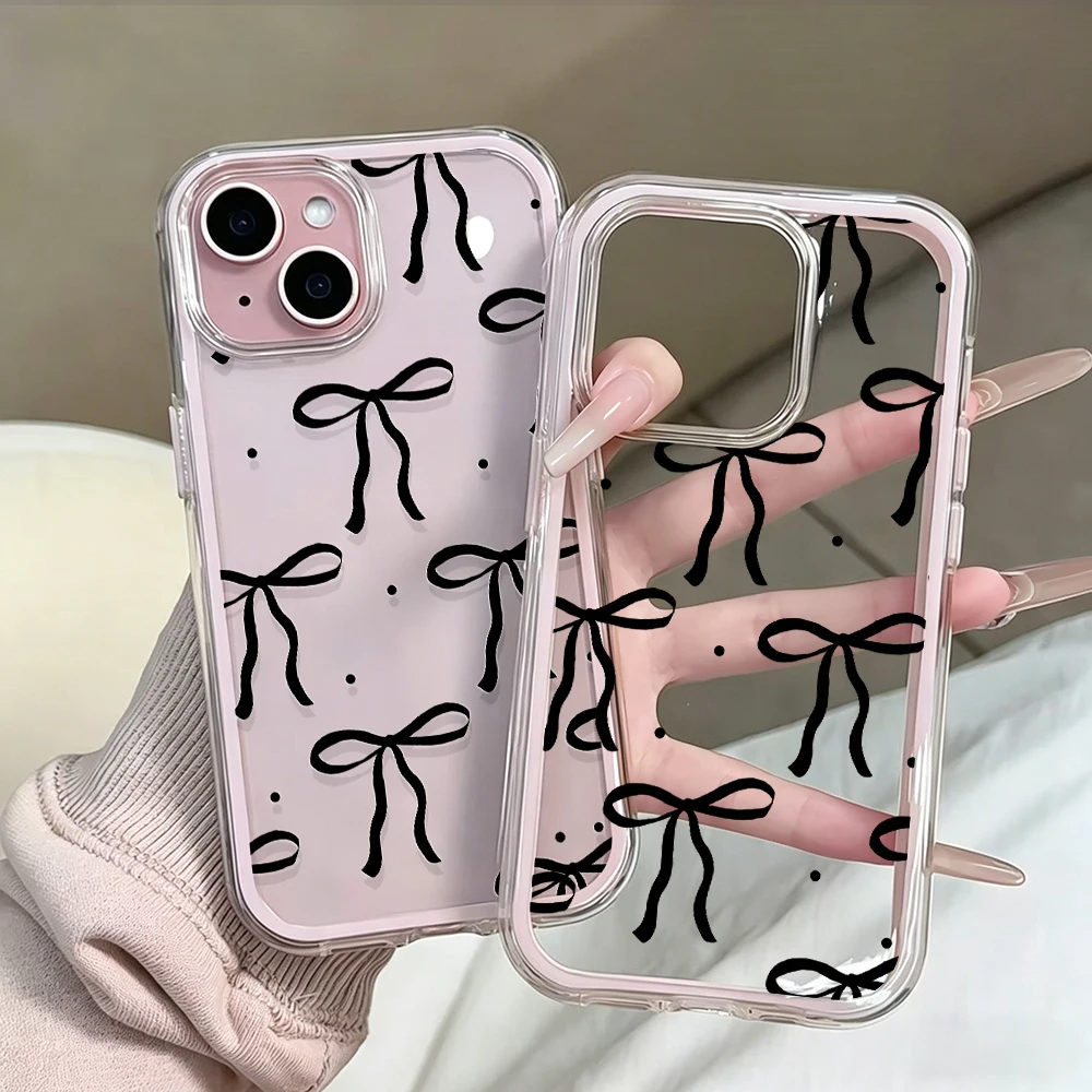 Einfache Polka-Dot-Schleifen-Handyhülle für Samsung Galaxy S26 Ultra S25 S24 Edge S22 S23 Plus FE A57 A54 A55 A16 A35 A36 A37 5G Cover – Detail 6
