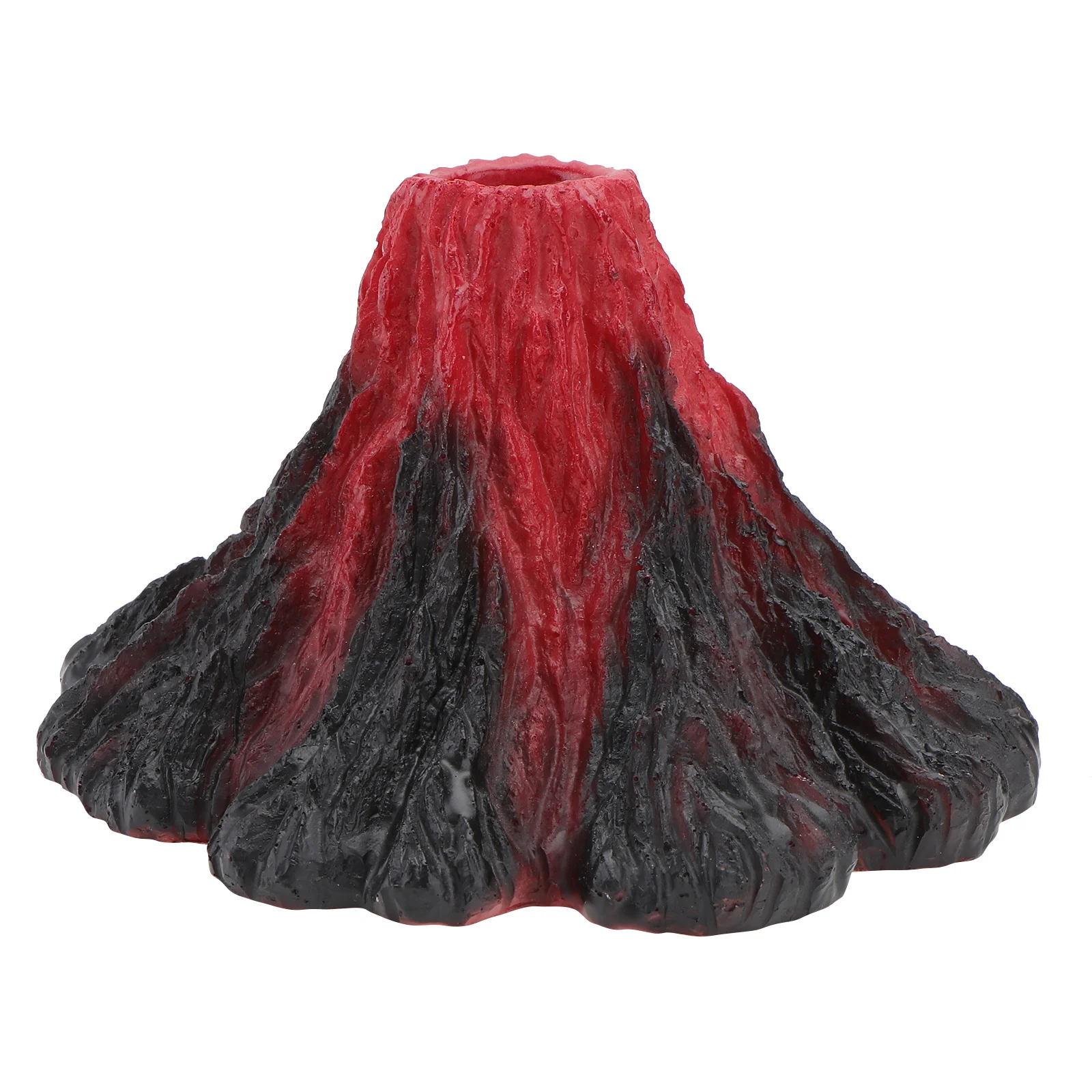 

1Pcs Fish Tank Decorative Volcanic Aquarium Rockery Black Red Resin Artificial Aquarium Decor Volcanic Ornament
