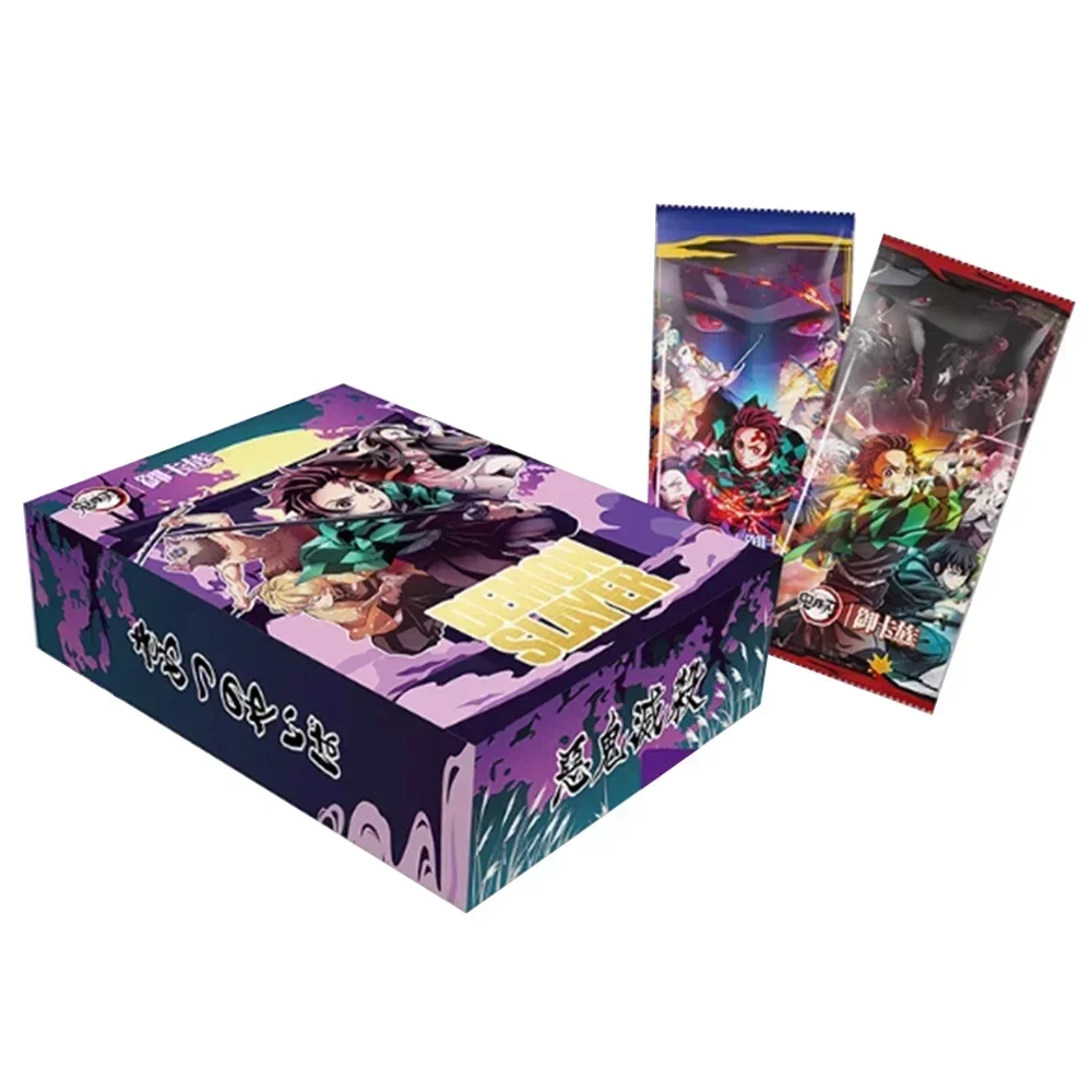 Demon Slayer Card Devil Killer Rare PET Deluxe Edition Cards Nezuko Tanjiro Kanawo Anime Character Collection Cards Toys Gifts