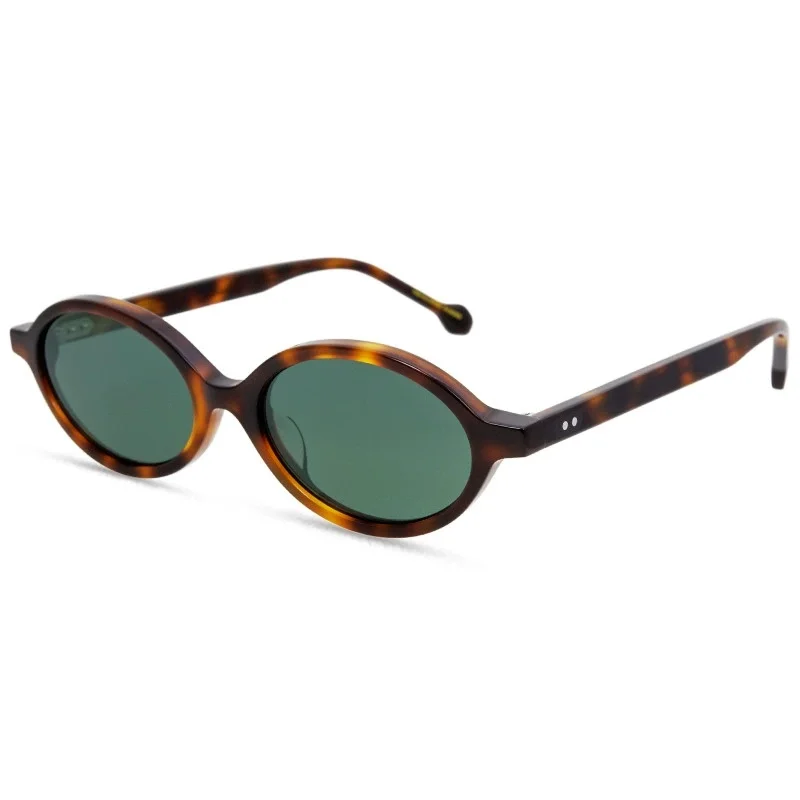 

Belight Optical Mini Oval Shape Vintage Retro Thick Acetate Men Women Cool Fashion Trendy Sunglasses With Case 9648