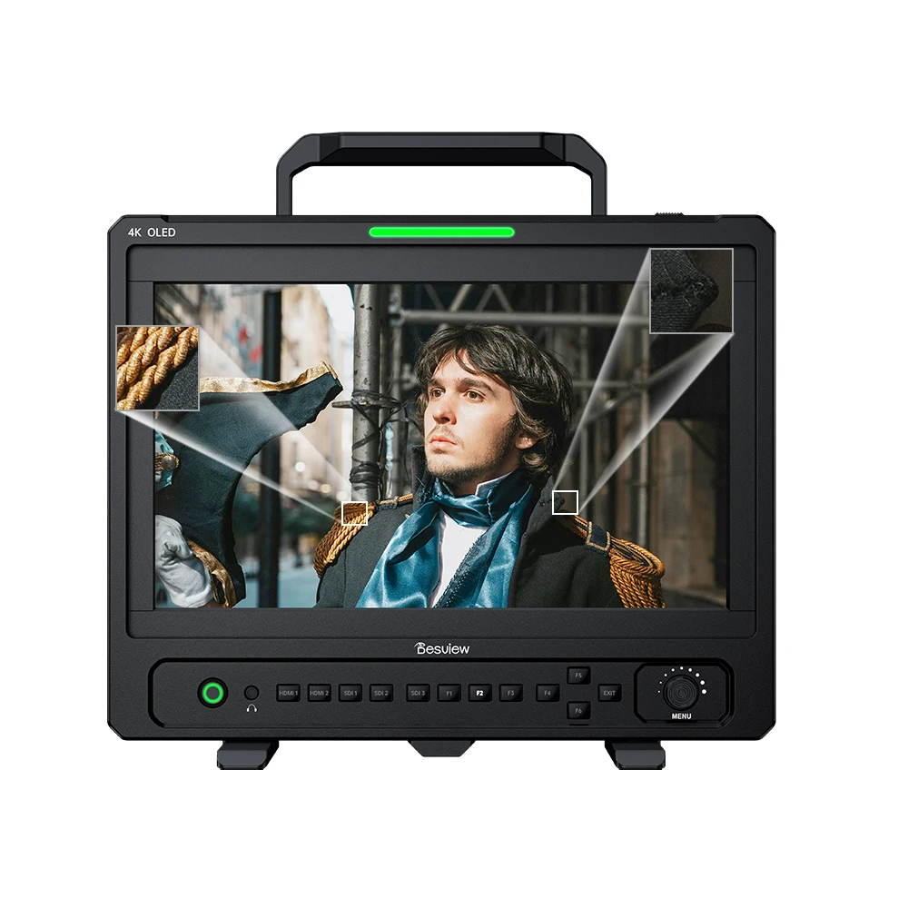 Desview OL14 Director Monitor 1500Nits Brightness 13.3 inch 10Bit 4K Ultra-HD AMOLED Video Monitoring for Making Video Movies