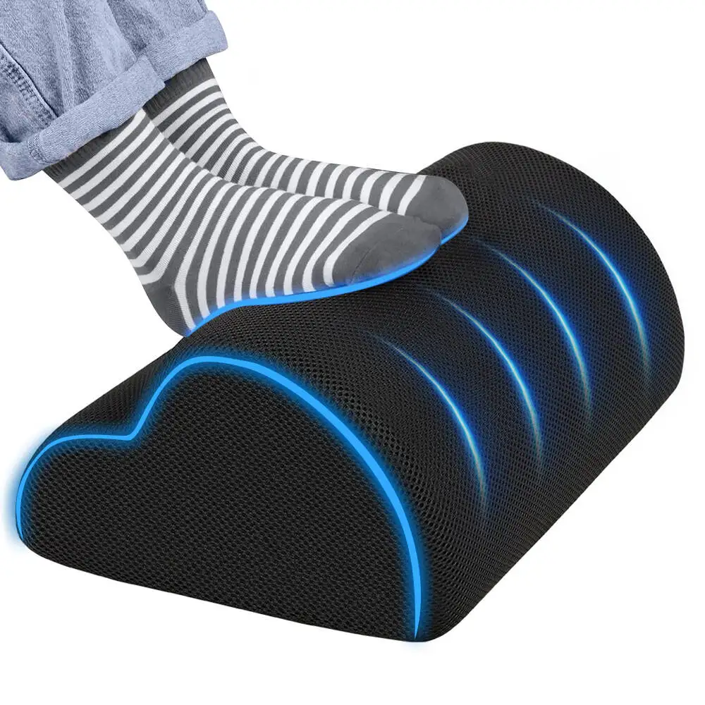 Large Foot Rest for Under Desk at Work-Ergonomic Design Foot Stool for Office, Car, Home To Foot Support and Relax Ankles,Washab