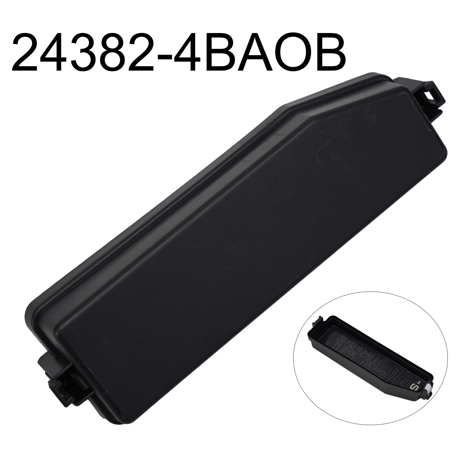 For Nissan For Rogue Fuse Box Cover Replacement Part OEM 243824BA0B 2014 2020 Model ABS Material Vehicle Electrical Component