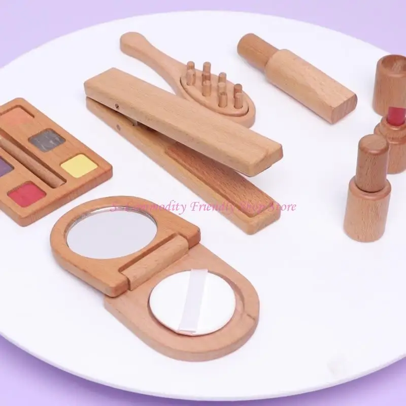 85AE Caja herramientas juguete simulación para niños/bolsa maquillaje médico juguete rompecabezas regalo