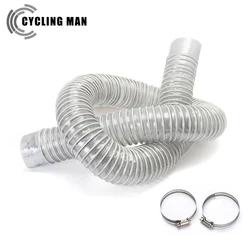 50mm Inner Diameter Vacuum Cleaner Hose Bellows PVC Industrial Dust Collect Pipe Woodworking Engraving Machine Dust Removal Tube