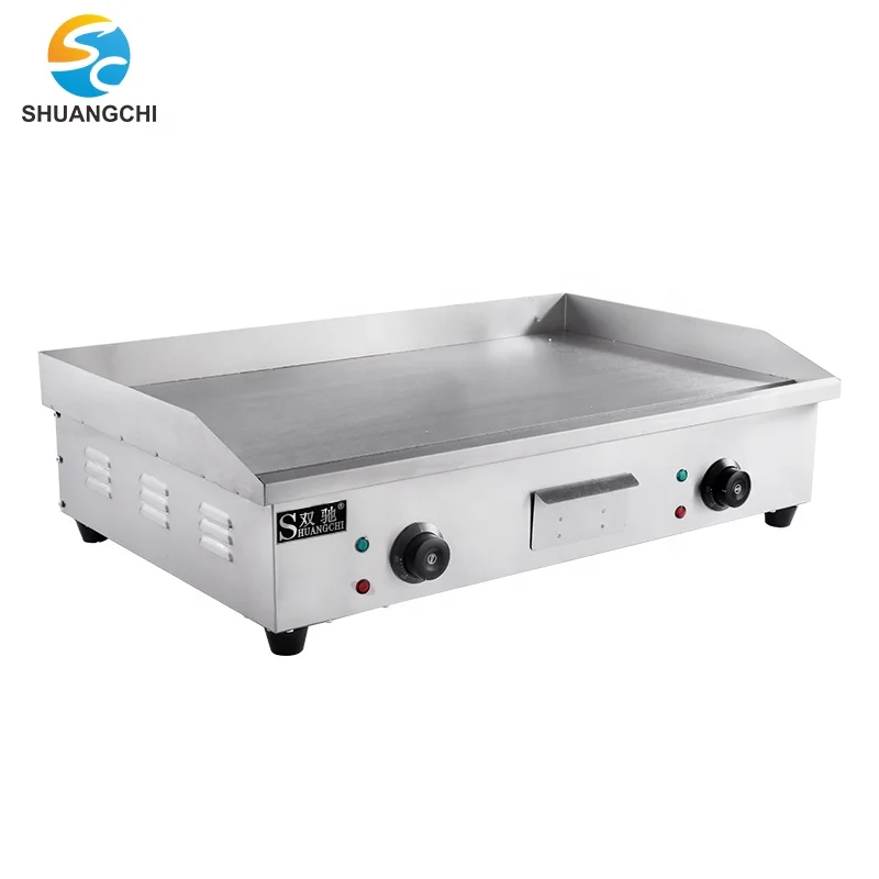 Low-power Household SC-820 Restaurant Equipment Stainless Steel Bbq Electric Flat Griddle Table Top