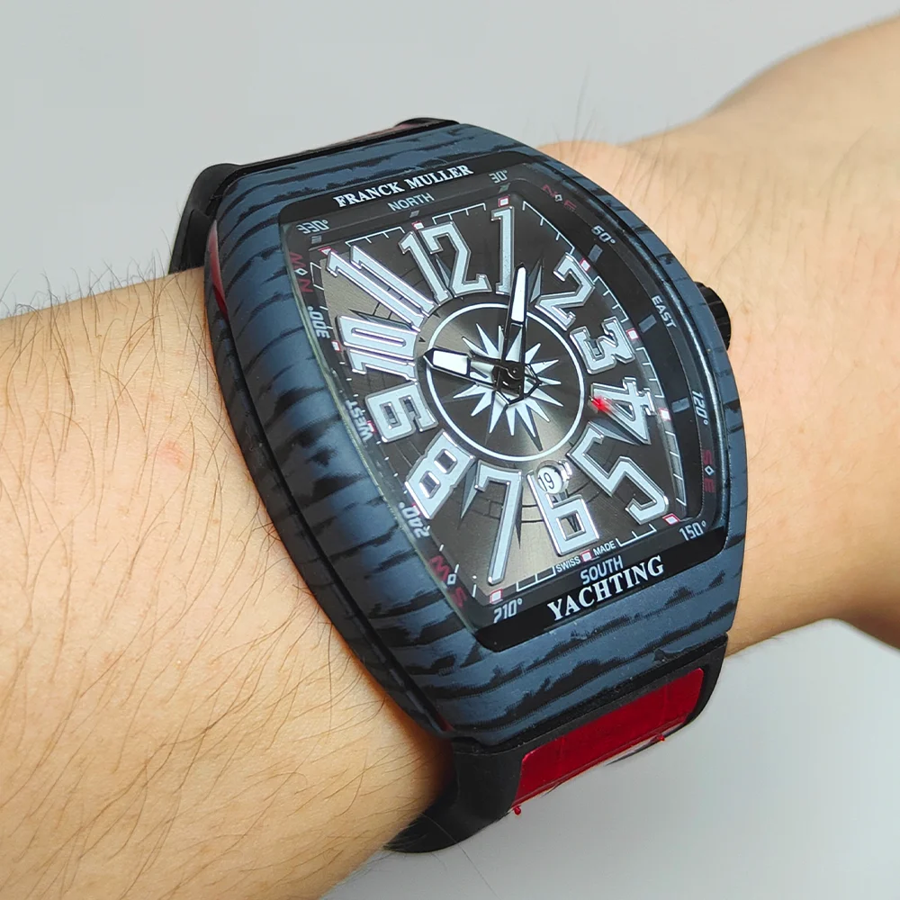 

Fashion AAA FRANCK MULLER Brand Geneva Watches For Mens High Quality Multifunction WristWatch Business Top Male Clocks