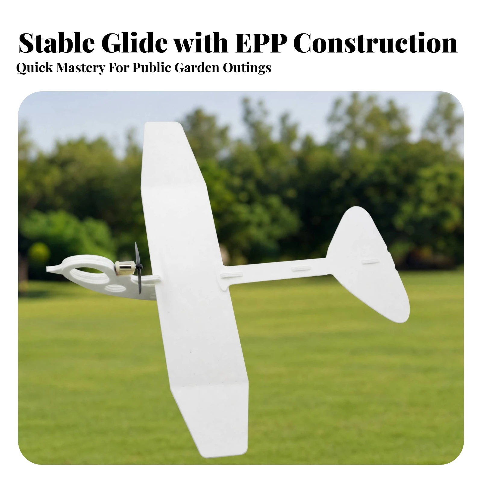 Expanded Polypropylene Foam Foam Electric Model Airplane Child-Friendly Model Airplane with Propeller and Motor Glider