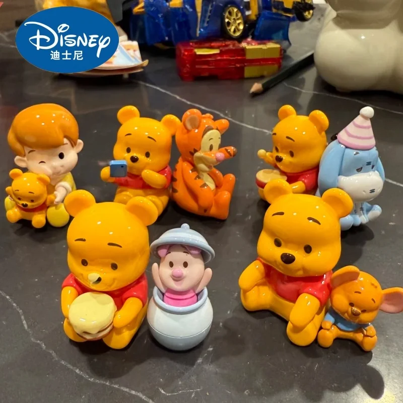 

Мультфильм аниме Винни Пух, серия «Лучший друг», слепая коробка, тигр, уа, поросенок, модель, коллекция, орнамент, подарки для детей