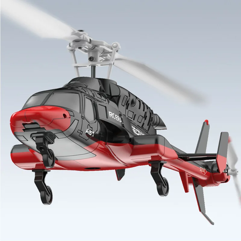 A61 Rc Helicopter 2.4g Gyroscope 4ch Optical Flow Altitude Hold Brushless Motor Remote Control Helicopter Toy Gift Kid And Adult