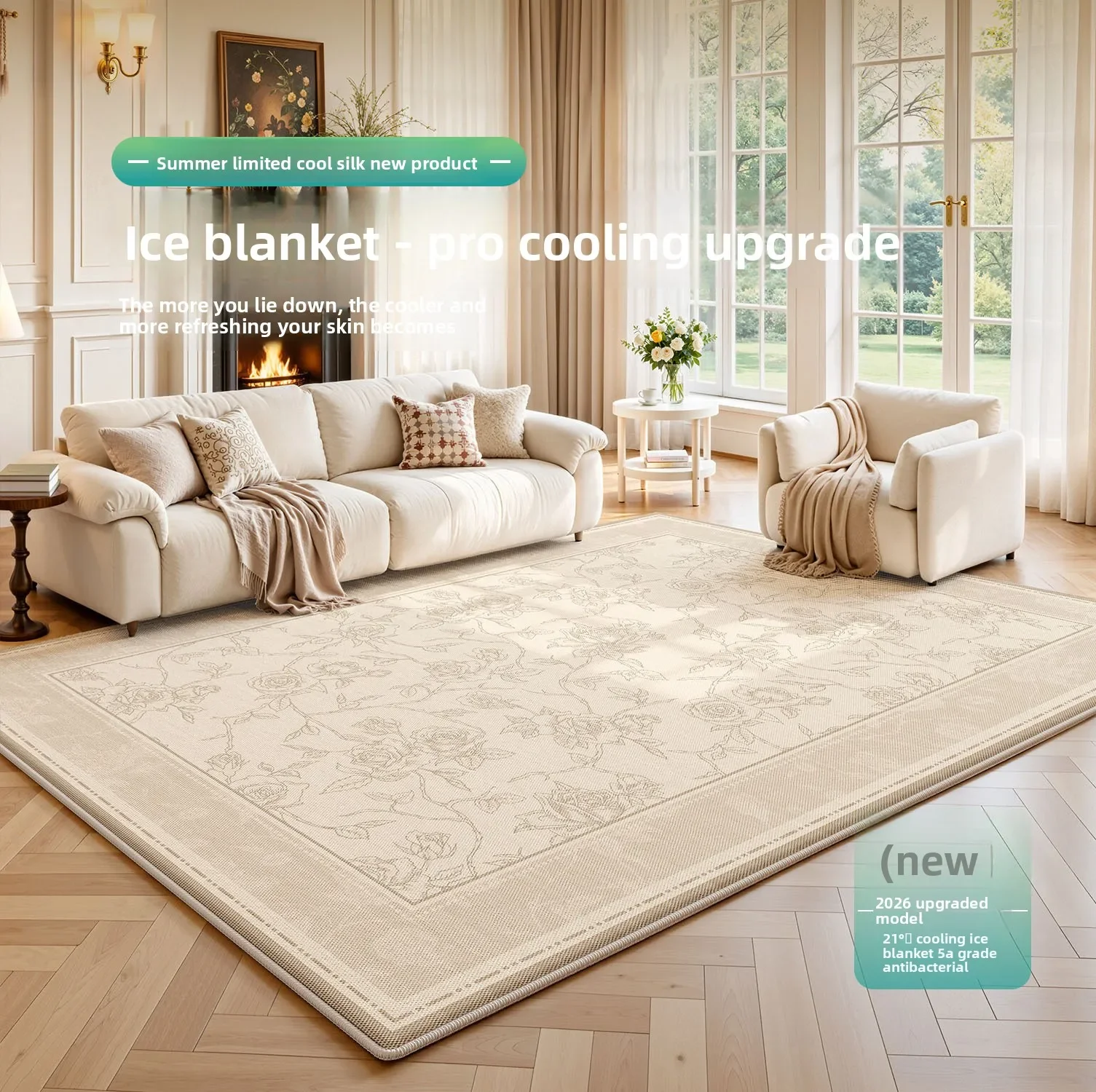 Cream Wabisabi Style Carpets for Living Room Minimalism Bedroom Decor Carpet Art Line Large Rug Fluffy Soft Home Plush Floor Mat