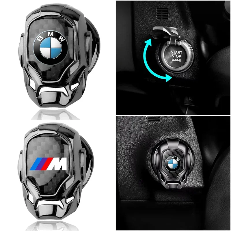 

For BMW X3 X5 X6 X7 E30 E38 E39 E46 E60 E61 E90 E91 E92 E93 M3 1Pcs Car One-Click Start Buttons Protective Cover Auto Styling