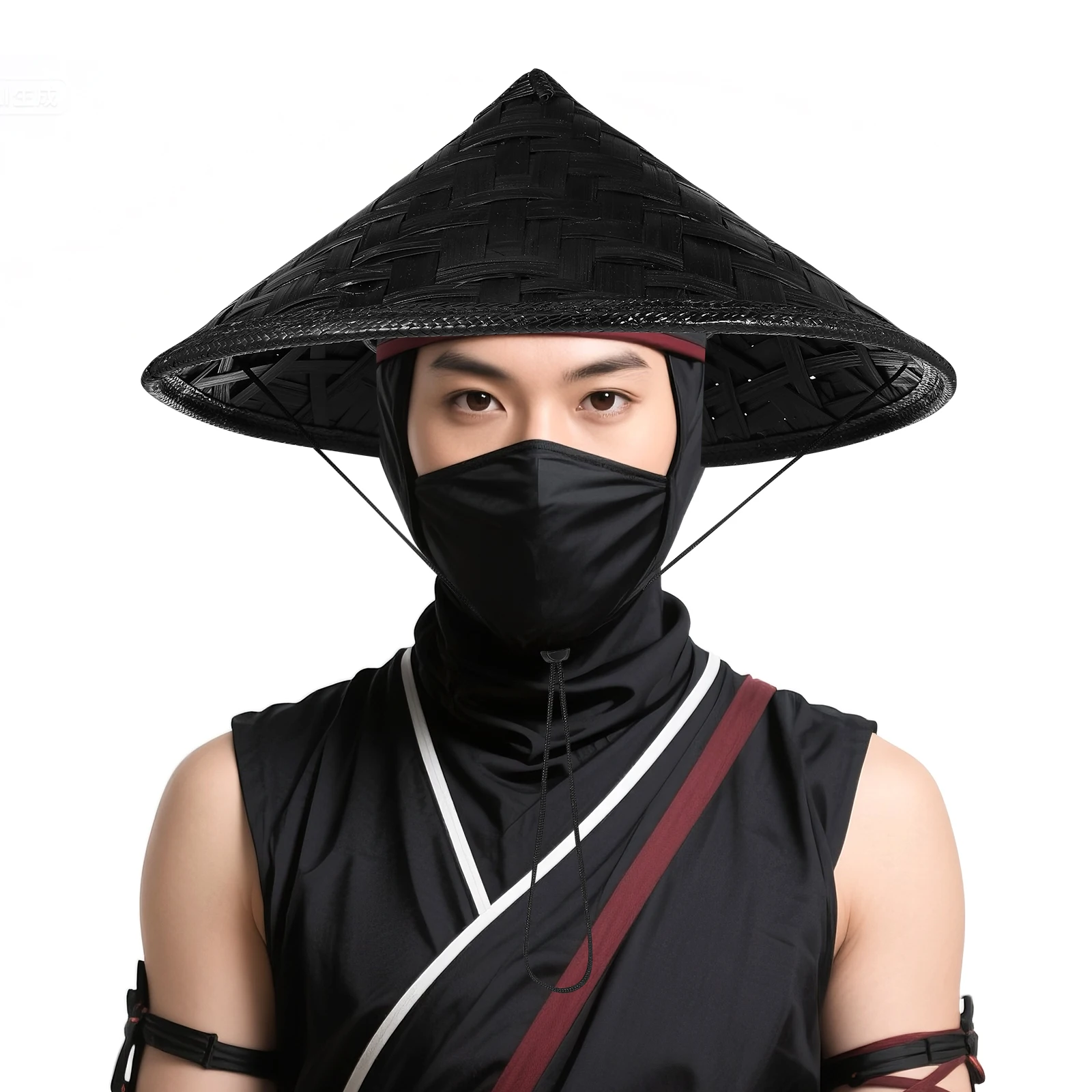 Chapeau de Ninja chapeau de paille de samouraï Cosplay japonais Ninja scène Performance riz asiatique bambou chapeaux coniques décor de fête chapeau de cône d'agriculteur