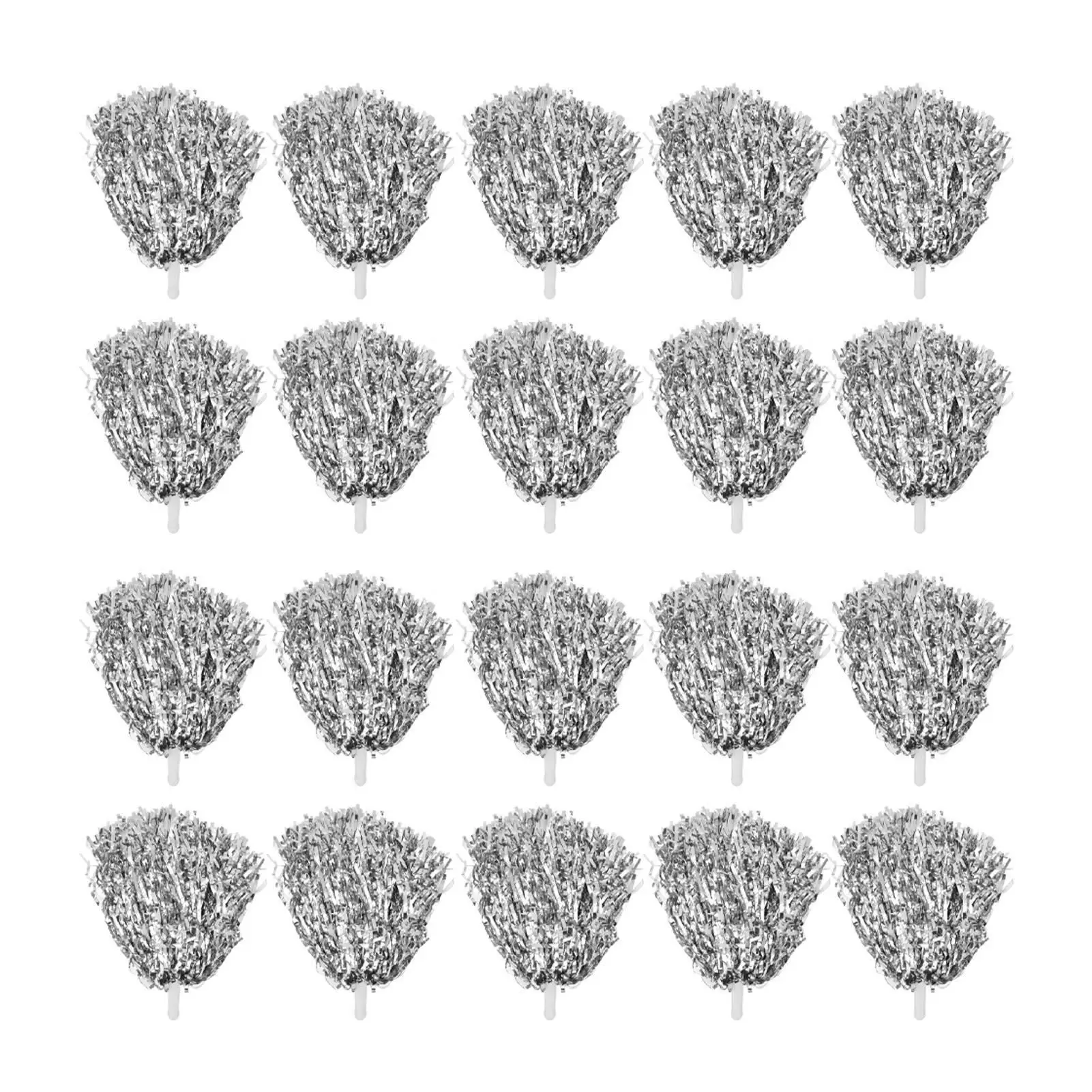 

Cheerleading Pom-Poms 3.3in Handle Exquisite Texture Durable PET Lightweight Portable Cheering Hand Flowers for stage Show