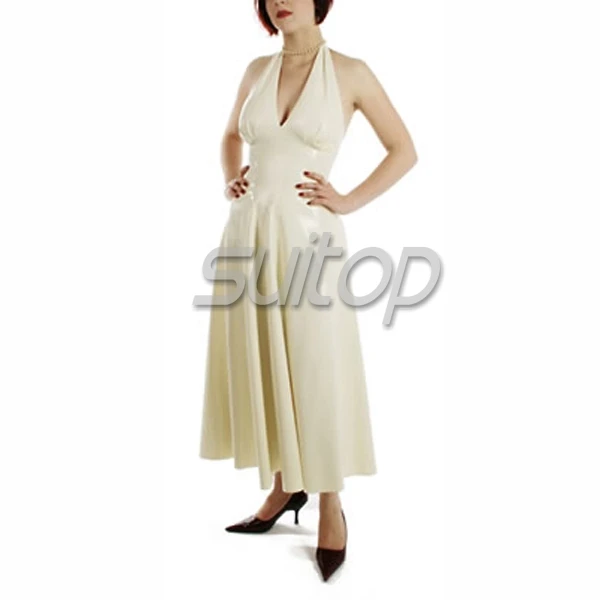 

Латексное резиновое платье белого цвета, сексуальные клубные длинные платья русалки, длинное платье «ласточкин хвост»