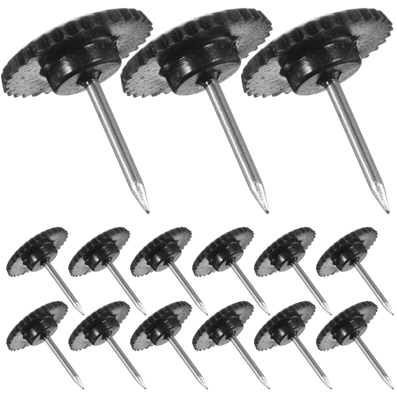 100 peças tachinhas de plástico flat top placa de mensagem pino de desenho boletim de liga de alumínio