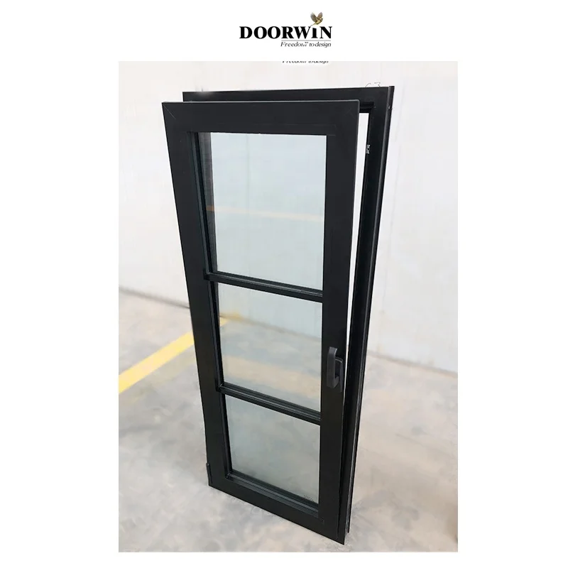 2023 Hot Selling Cost-effective Modern Residential Housing Thermal Break French Window Tilt And Turn Casement Windows