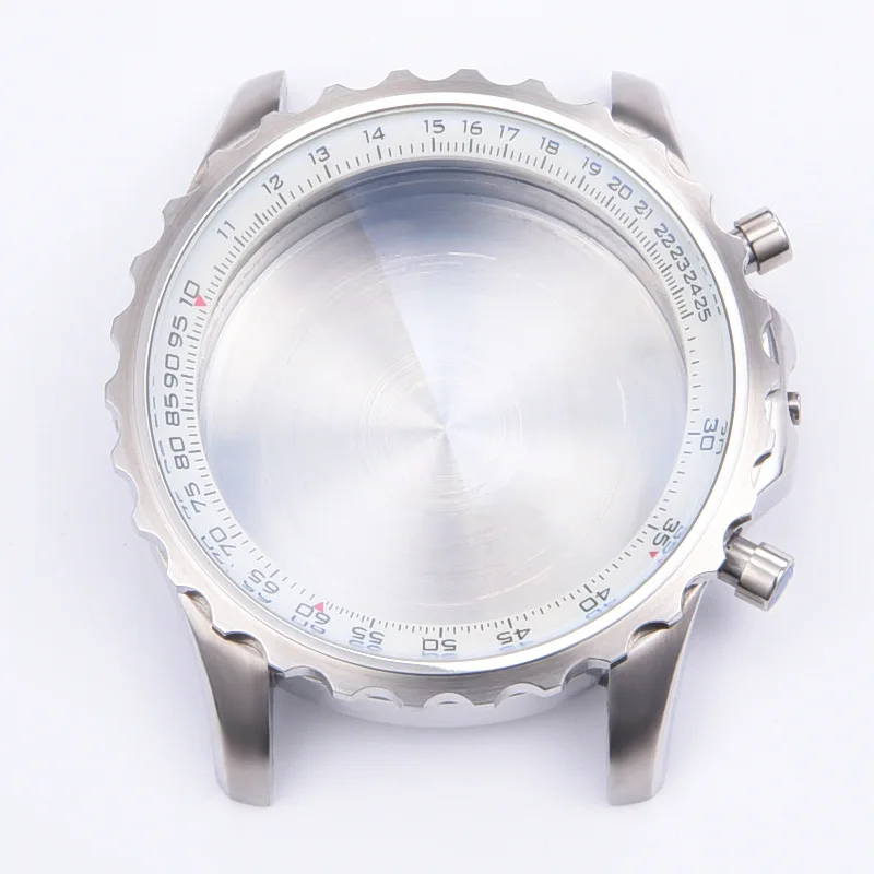 Watch Accessories 48MM Silver Stainless Steel Watch Case